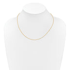 1.0mm 10K Yellow Gold D/C Open Franco Chain - Sophia Jewelers