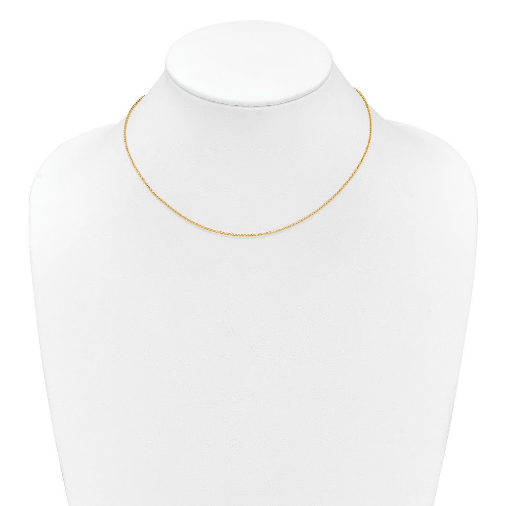 1.15mm 10K Yellow Gold D/C Open Franco Chain - Sophia Jewelers