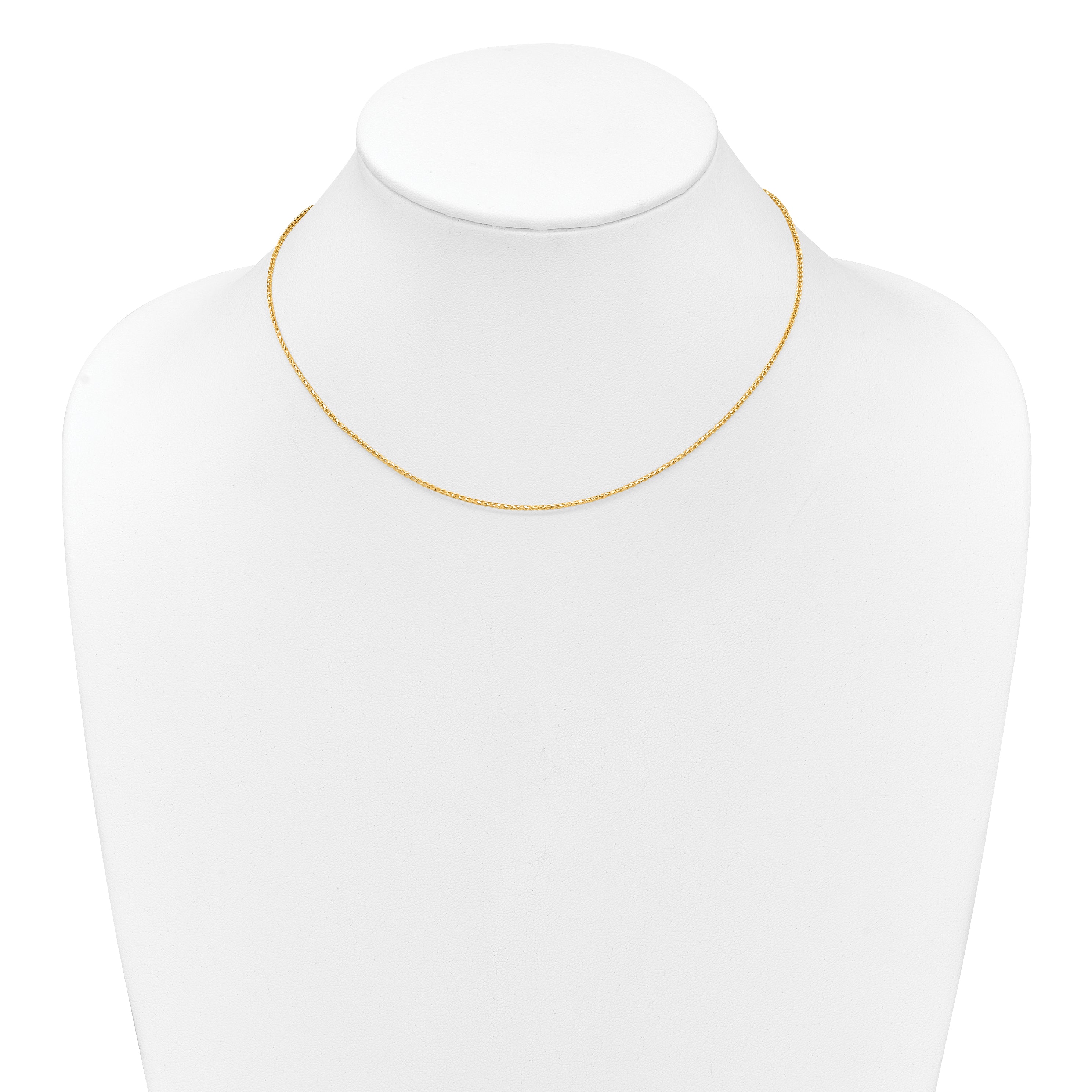 1.15mm 10K Yellow Gold D/C Open Franco Chain - Sophia Jewelers