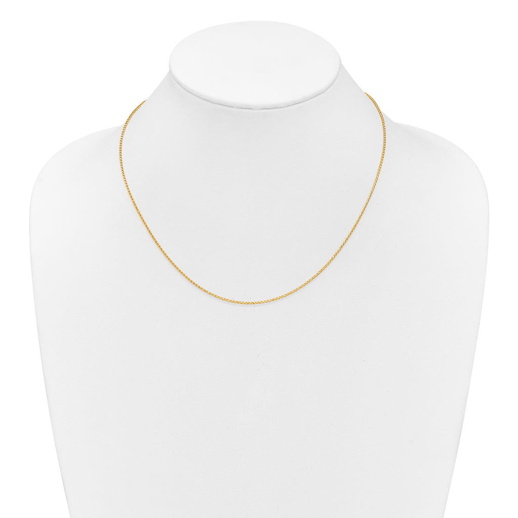 1.15mm 10K Yellow Gold D/C Open Franco Chain - Sophia Jewelers