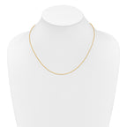 1.15mm 10K Yellow Gold D/C Open Franco Chain - Sophia Jewelers