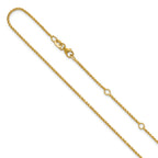 1.15mm 10K Yellow Gold D/C Open Franco Chain - Sophia Jewelers