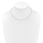 1.15mm 10K White Gold D/C Open Franco Chain - Sophia Jewelers