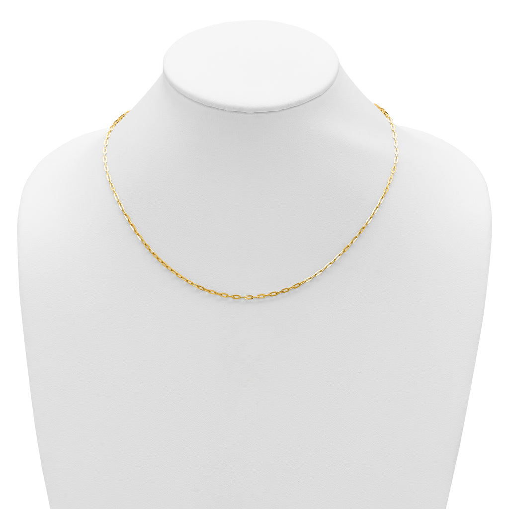 1.1mm 10K Yellow Gold Franco Chain - Sophia Jewelers