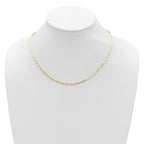1.1mm 10K Yellow Gold Franco Chain - Sophia Jewelers
