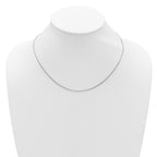 1.25mm 10K White Gold Franco Chain - Sophia Jewelers