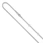 1.25mm 10K White Gold Franco Chain - Sophia Jewelers
