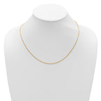 1.1mm 10K Yellow Gold Singapore Chain - Sophia Jewelers