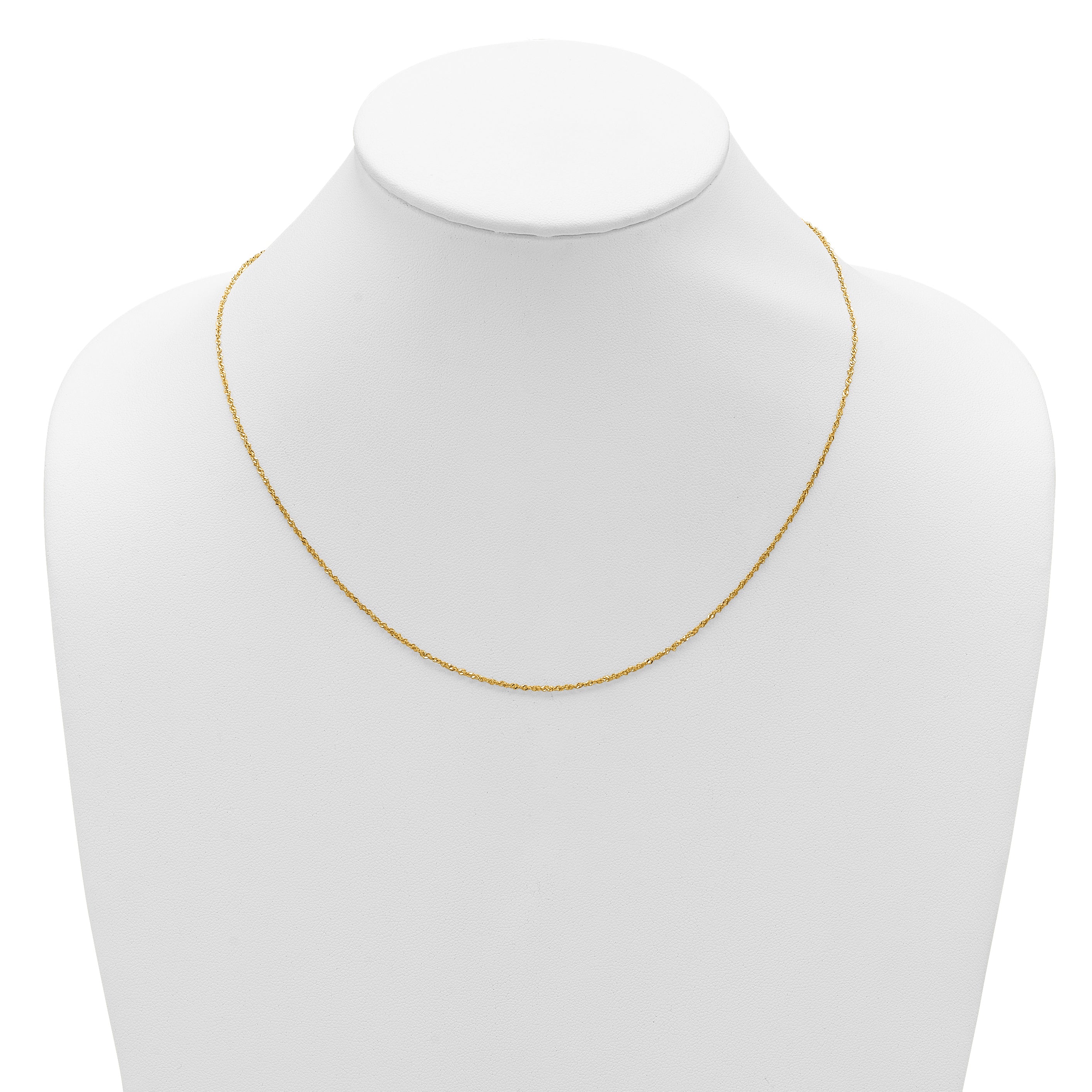 1.1mm 10K Yellow Gold Singapore Chain - Sophia Jewelers