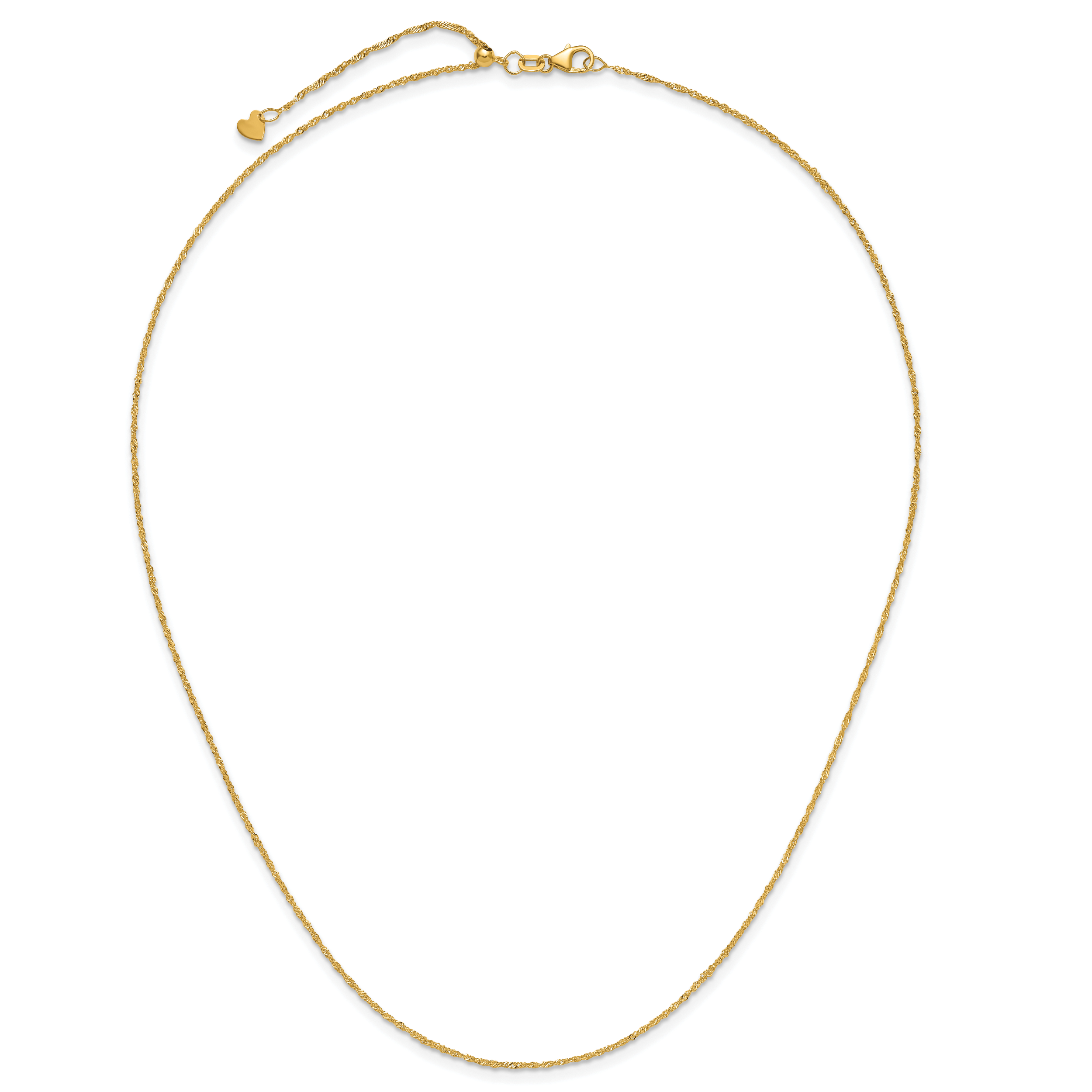 1.1mm 10K Yellow Gold Singapore Chain - Sophia Jewelers