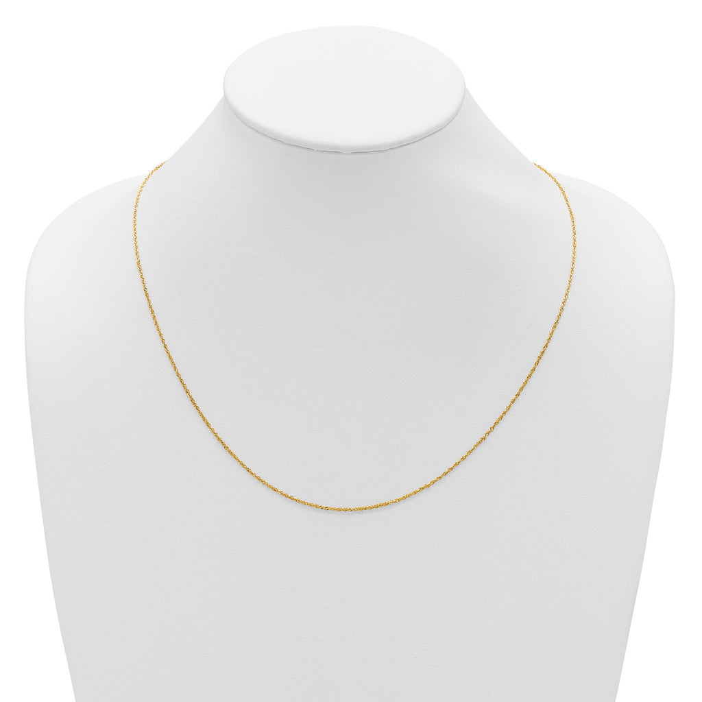 1.1mm 10K Yellow Gold Singapore Chain - Sophia Jewelers