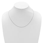 1.1mm 10K White Gold Singapore Chain - Sophia Jewelers