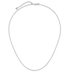 1.1mm 10K White Gold Singapore Chain - Sophia Jewelers