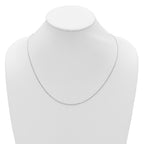 1.1mm 10K White Gold Singapore Chain - Sophia Jewelers