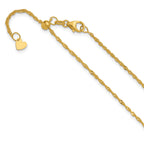 1.3mm 10K Yellow Gold Singapore Chain - Sophia Jewelers