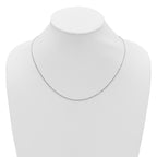 1.3mm 10K White Gold Singapore Chain - Sophia Jewelers