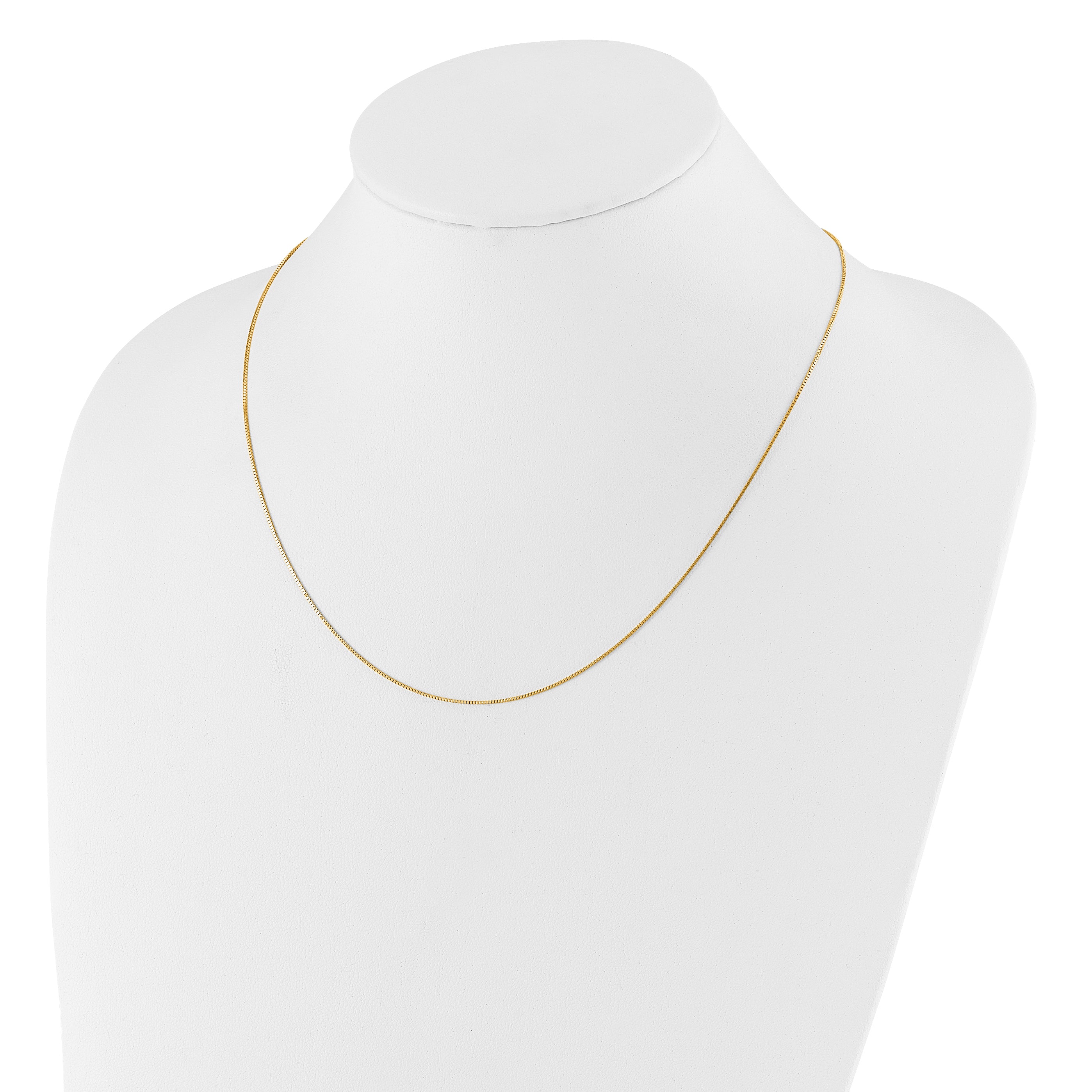 0.7mm 10K Yellow Gold Box Chain - Sophia Jewelers