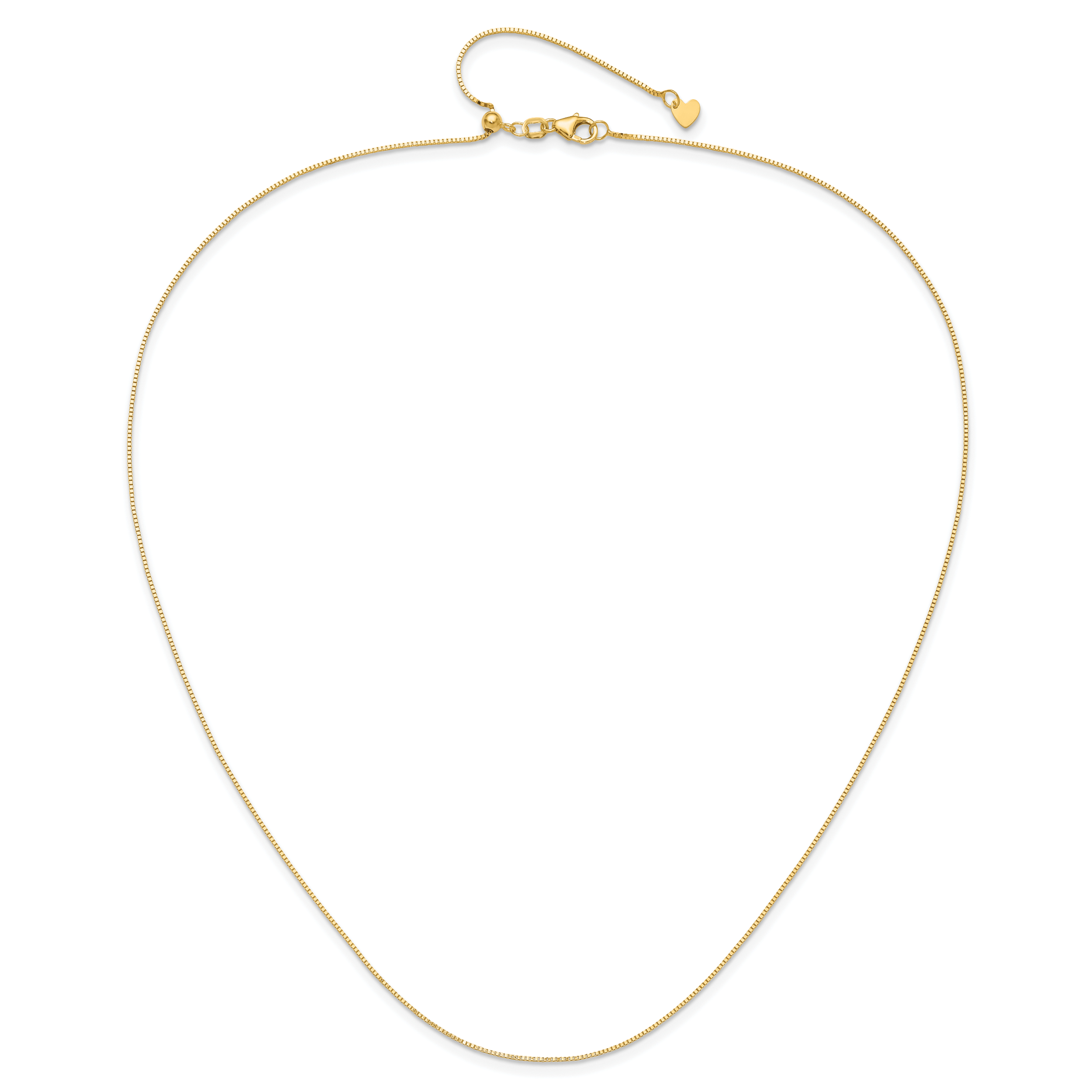 0.7mm 10K Yellow Gold Box Chain - Sophia Jewelers