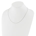 0.7mm 10K White Gold Box Chain - Sophia Jewelers