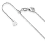 0.7mm 10K White Gold Box Chain - Sophia Jewelers