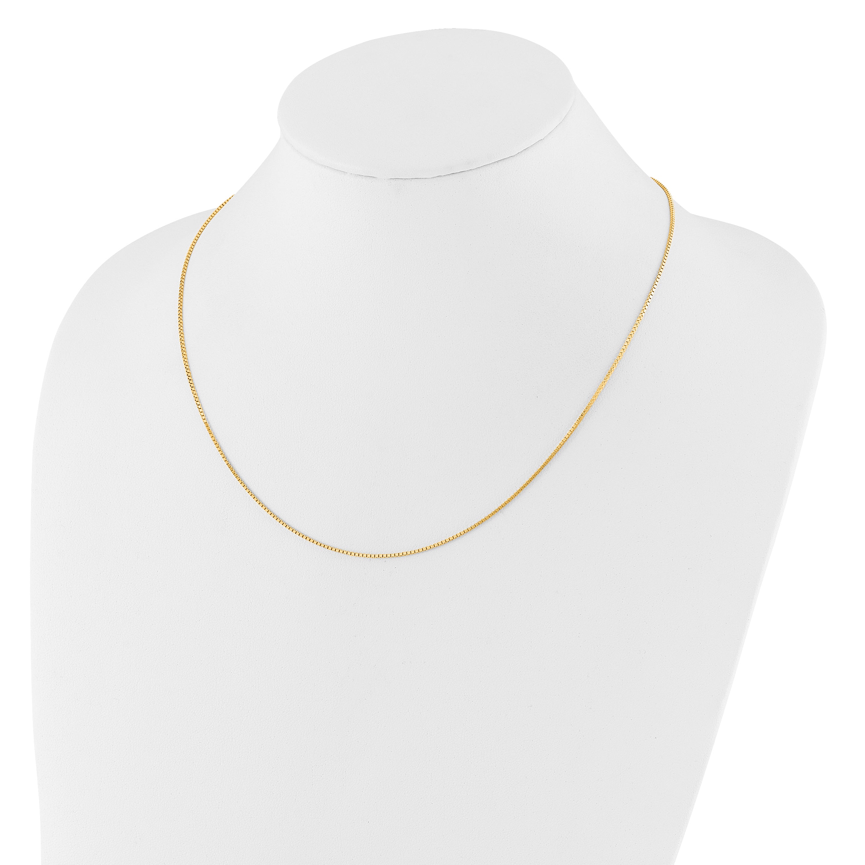 1.0mm 10K Yellow Gold Box Chain - Sophia Jewelers