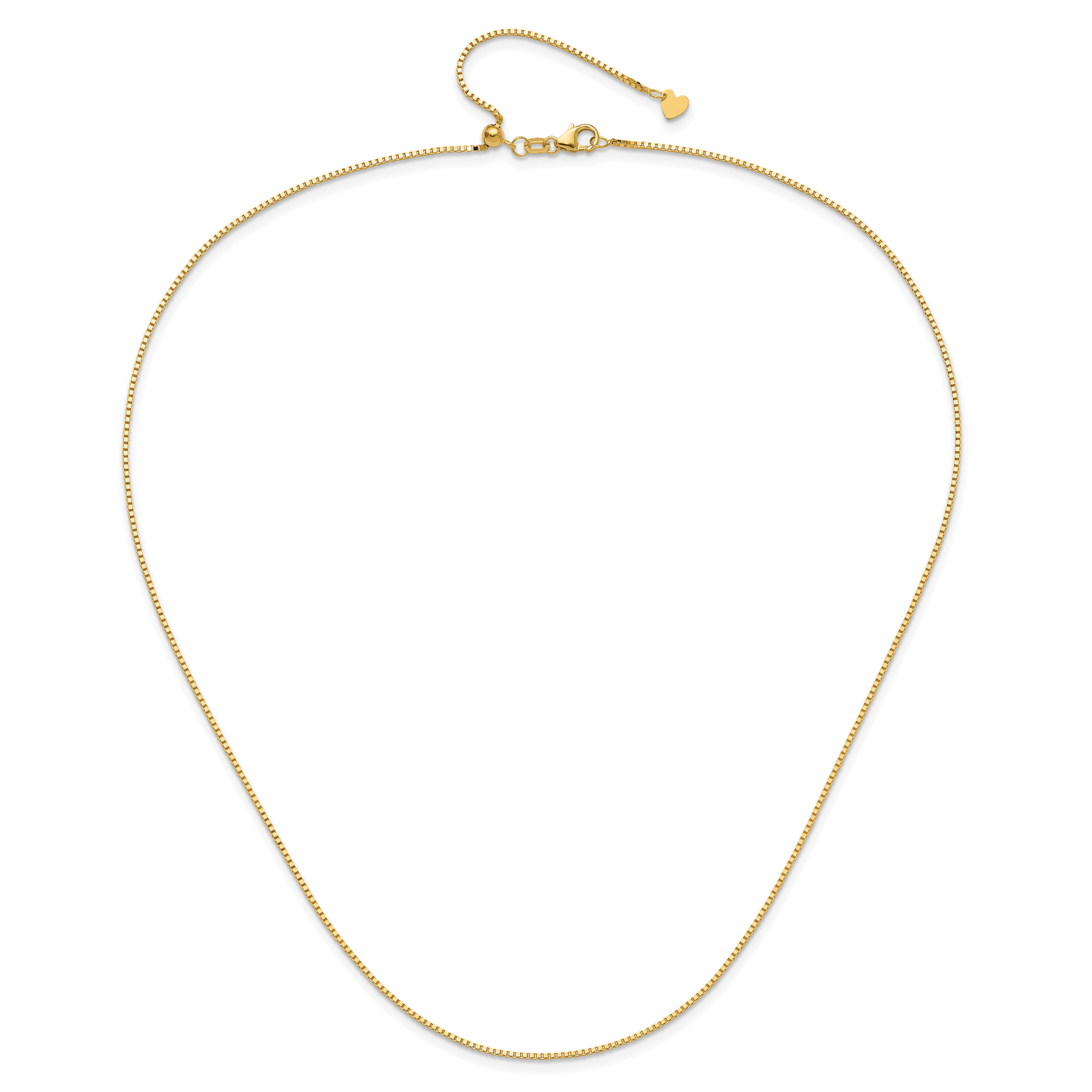 1.0mm 10K Yellow Gold Box Chain - Sophia Jewelers