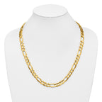 10K 10.0mm Concave Figaro Chain