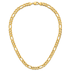 10K 10.0mm Concave Figaro Chain