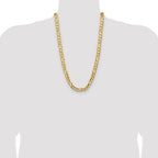 10K 10.0mm Concave Figaro Chain
