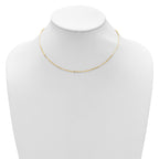 10K Yellow Gold Cable Chain Necklace, 18 in