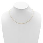 10K Yellow Gold Cable Chain Necklace, 18 in