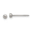 Inverness Titanium 3mm Crystal Post Earrings