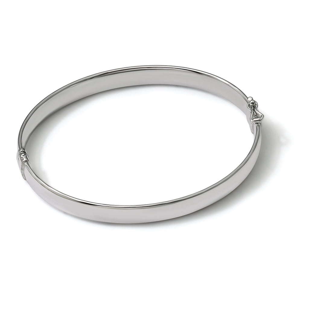 10K White Gold 5.9mm Bangle