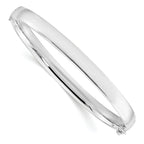 5.9mm 10K White Gold Bangle - Sophia Jewelers