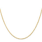 1.0mm 14K Yellow Gold Singapore Chain - Sophia Jewelers