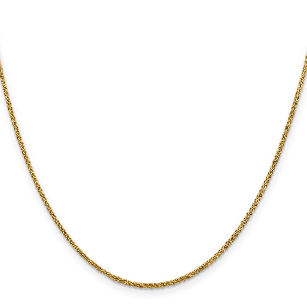 1.5mm 14K Yellow Gold Spiga Wheat Chain - Sophia Jewelers