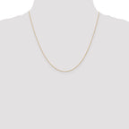 Rope Chain Necklace in 10K Rose Gold, 0.5mm, 16–24 Inch - Sophia Jewelers