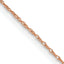 0.5mm 14K Rose Gold Cable Rope Chain - Sophia Jewelers