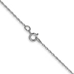 0.5mm 14K White Gold Cable Rope Chain - Sophia Jewelers