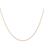 0.5mm 14K Yellow Gold Cable Rope Chain - Sophia Jewelers