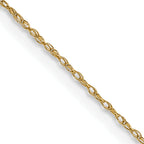 0.5mm 14K Yellow Gold Cable Rope Chain - Sophia Jewelers