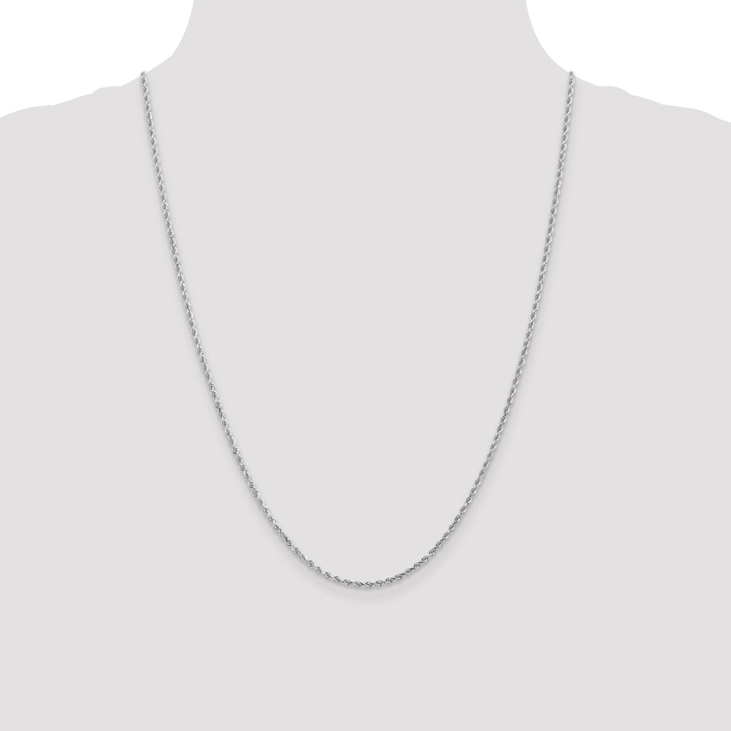 Rope Chain in 14K Gold, Bracelet to Necklace Lengths, 2mm - Sophia Jewelers