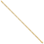 Figaro Chain in 14K Yellow Gold, Bracelet to Necklace Lengths, 4mm - Sophia Jewelers