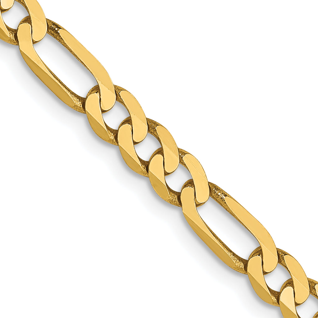 4.0mm 14K Yellow Gold Figaro Chain - Sophia Jewelers