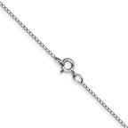 0.42mm 14K White Gold Curb Chain - Sophia Jewelers