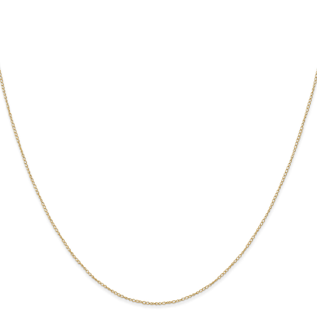 0.42mm 14K Yellow Gold Curb Chain - Sophia Jewelers