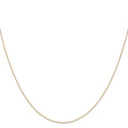 0.42mm 14K Yellow Gold Curb Chain - Sophia Jewelers