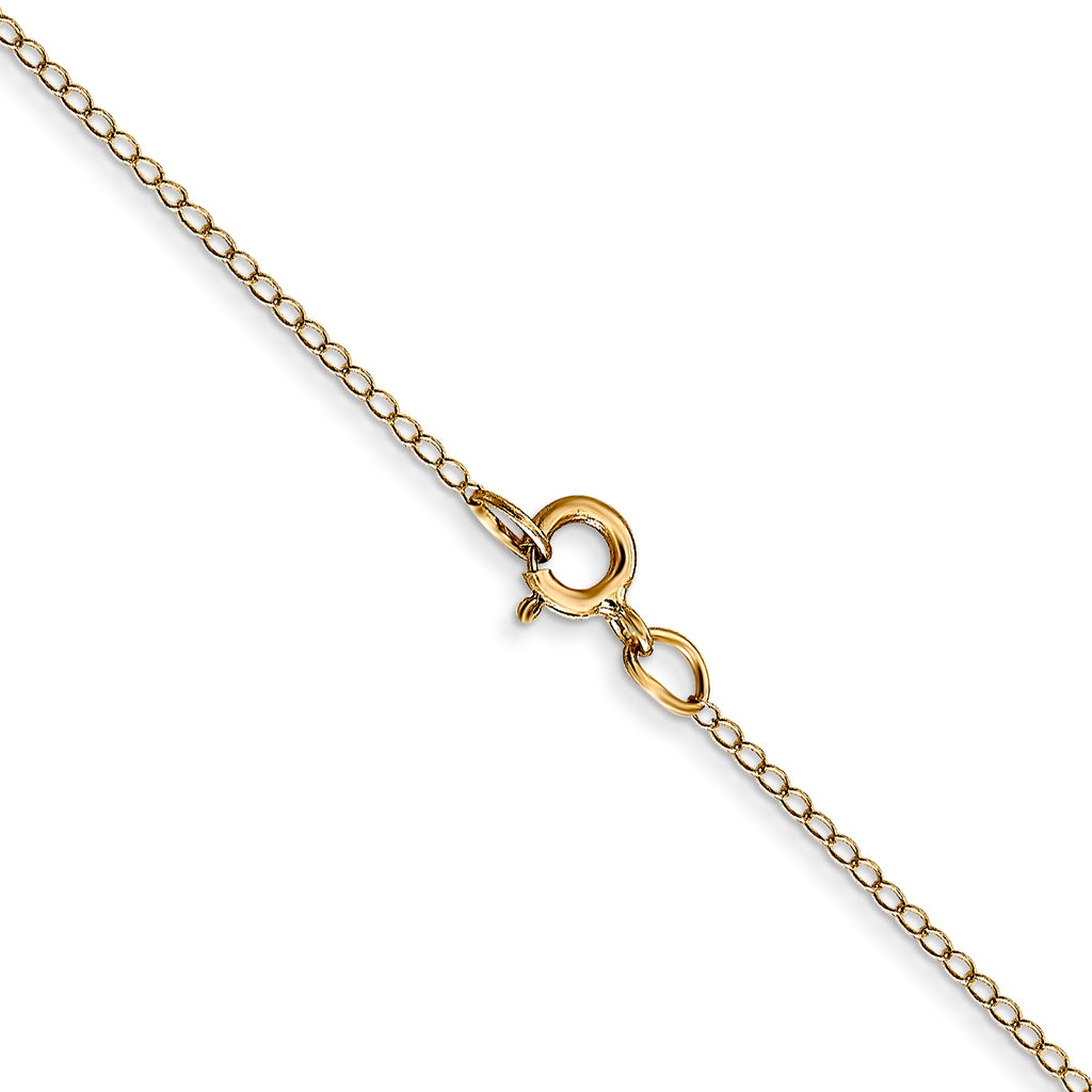 0.42mm 14K Yellow Gold Curb Chain - Sophia Jewelers