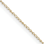 0.42mm 14K Yellow Gold Curb Chain - Sophia Jewelers
