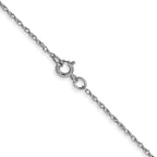 0.6mm 14K White Gold Cable Rope Chain - Sophia Jewelers